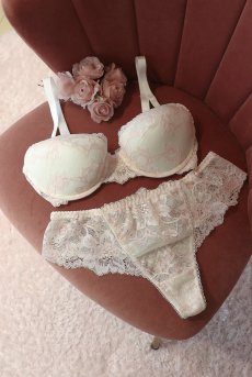 画像17: BLUSH push  | 3/4カップ・ワイヤーブラ・ピンク×クリーム | Sawren サブレン【即日発送】インポート・輸入下着・高級ランジェリー  (17)