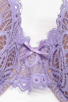 画像8: PROVENCE push  | 3/4カップ・ワイヤーブラ・パープル | Sawren サブレン【即日発送】インポート・輸入下着・高級ランジェリー  (8)