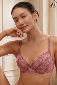 画像8: PEONY push  | 3/4カップ・ワイヤーブラ・ピンク | Sawren サブレン【即日発送】インポート・輸入下着・高級ランジェリー  (8)