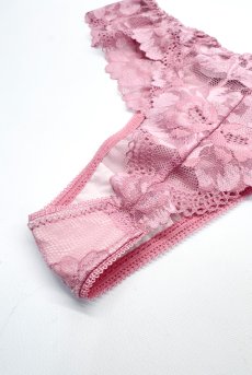 画像10: PEONY thong  | タンガ・Ｔバック・ピンク | Sawren サブレン【即日発送・サイズ交換NG・メール便対象】輸入下着・高級ランジェリー  (10)