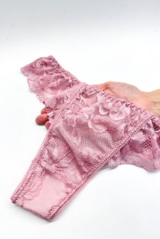 画像12: PEONY thong  | タンガ・Ｔバック・ピンク | Sawren サブレン【即日発送・サイズ交換NG・メール便対象】輸入下着・高級ランジェリー  (12)