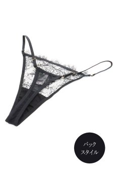 画像13: VEIL-G-string  | Gストリングショーツ・Ｔバック・ブラック | Sawren サブレン【サイズ交換NG・メール便対象】輸入下着・高級ランジェリー  (13)