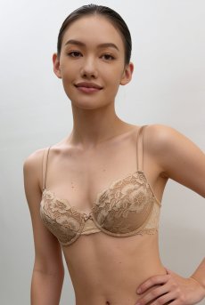 画像1: 【先行予約】NUDE push  | 3/4カップ・ワイヤーブラ・ライトベージュ | Sawren サブレンインポート・輸入下着・高級ランジェリー  (1)