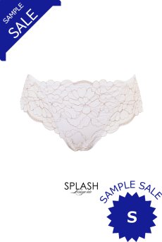 画像1: 【サンプル特別価格】Sサイズ｜FLEUR white brief  | ノーマルショーツ・総レース・ホワイト | Sawren サブレン輸入下着・高級ランジェリー  (1)