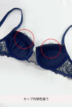 画像3: 【サンプル特別価格】70Dサイズ｜LUMINIS push  | 3/4カップ・ワイヤーブラ・ネイビー | Sawren サブレンインポート・輸入下着・高級ランジェリー  (3)