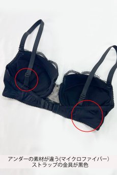 画像2: 【サンプル特別価格】70Dサイズ｜ETERNA push  | 3/4カップ・ワイヤーブラ・ブラック | Sawren サブレンインポート・輸入下着・高級ランジェリー  (2)