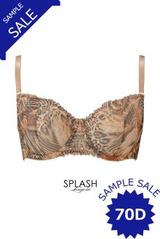 画像1: 【サンプル特別価格】70Dサイズ｜LATTE soft｜一枚レース・パッドなし・ワイヤーブラ・3/4カップ | Sawren サブレン※メール便対象商品※輸入下着・高級ランジェリー (再入荷なし) (1)