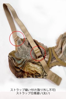 画像2: 【サンプル特別価格】70Dサイズ｜LATTE soft｜一枚レース・パッドなし・ワイヤーブラ・3/4カップ | Sawren サブレン※メール便対象商品※輸入下着・高級ランジェリー (再入荷なし) (2)