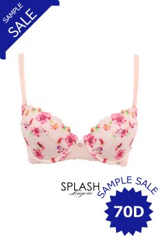 画像1: 【サンプル特別価格】70Dサイズ｜ROMANCE push  | 3/4カップ・ワイヤーブラ・ピンク | Sawren サブレンインポート・輸入下着・高級ランジェリー  (1)