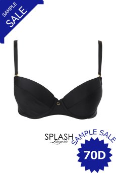 画像1: 【サンプル特別価格】70Dサイズ｜NOIR push  | 3/4カップ・ワイヤーブラ・ブラック | Sawren サブレンインポート・輸入下着・高級ランジェリー  (1)