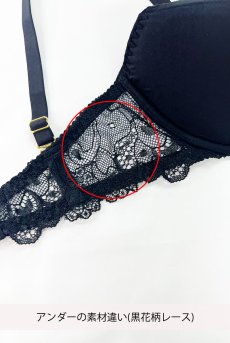 画像2: 【サンプル特別価格】70Dサイズ｜NOIR push  | 3/4カップ・ワイヤーブラ・ブラック | Sawren サブレンインポート・輸入下着・高級ランジェリー  (2)