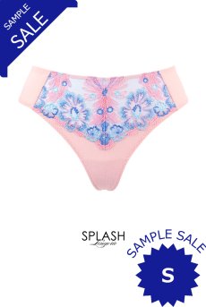画像1: 【サンプル特別価格】Sサイズ｜BLOOM thong  | タンガ・Ｔバック・ピンク×ブルー | Sawren サブレン※メール便対象商品※輸入下着・高級ランジェリー  (1)