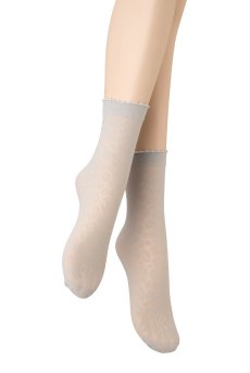 画像5: ANIMAL 20 Socks argento  | ショートストッキング・アニマル柄・グレー | Veneziana ベネチアナ【即日発送・サイズ交換NG】※2足までメール便対象※  (5)