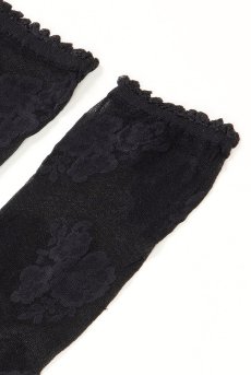 画像7: FANNY Socks nero  | ショートストッキング・花柄・ブラック | Veneziana ベネチアナ【即日発送・サイズ交換NG】※2足までメール便対象※  (7)