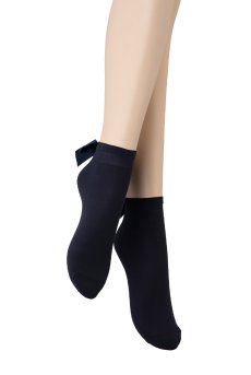 画像5: FIOCCO Socks blu  | ショートストッキング・無地・リボン・ネイビー | Veneziana ベネチアナ【即日発送・サイズ交換NG】※2足までメール便対象※  (5)