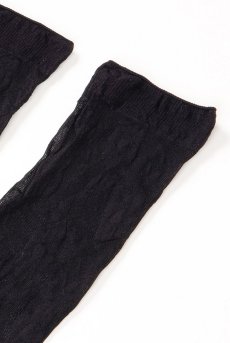 画像8: FIORE Socks nero  | ショートストッキング・花柄・ブラック | Veneziana ベネチアナ【即日発送・サイズ交換NG】※2足までメール便対象※  (8)