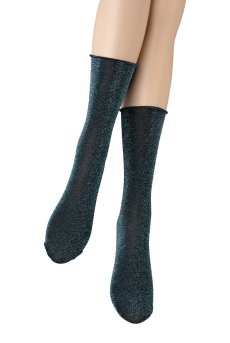 画像4: FLAVIA Socks ottanlo  | ショートストッキング・ラメ・ブルー | Veneziana ベネチアナ【即日発送・サイズ交換NG】※2足までメール便対象※  (4)