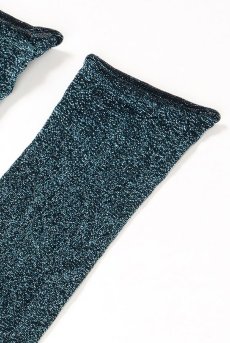 画像6: FLAVIA Socks ottanlo  | ショートストッキング・ラメ・ブルー | Veneziana ベネチアナ【即日発送・サイズ交換NG】※2足までメール便対象※  (6)