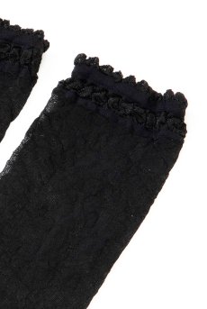 画像5: MAXIMA Socks nero  | ショートストッキング・花柄・ブラック | Veneziana ベネチアナ【即日発送・サイズ交換NG】※2足までメール便対象※  (5)