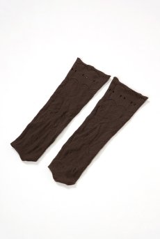 画像5: MILANO Socks cappucino  | ショートストッキング・花柄・網・ブラウン | Veneziana ベネチアナ【即日発送・サイズ交換NG】※2足までメール便対象※  (5)