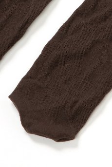 画像7: MILANO Socks cappucino  | ショートストッキング・花柄・網・ブラウン | Veneziana ベネチアナ【即日発送・サイズ交換NG】※2足までメール便対象※  (7)