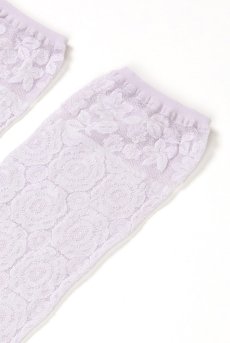 画像6: SALMA Socks lilla  | ショートストッキング・花柄・ラベンダー | Veneziana ベネチアナ【即日発送・サイズ交換NG】※2足までメール便対象※  (6)