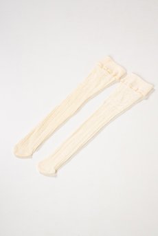 画像7: BONITA High Socks panna  | ハイソックス・レース編み・オフホワイト | Veneziana ベネチアナ【即日発送・サイズ交換NG】※2足までメール便対象※ (再入荷なし) (7)