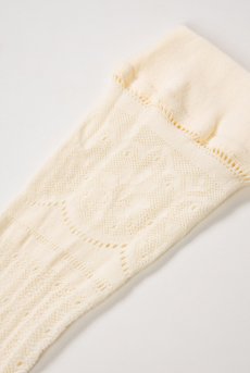 画像9: BONITA High Socks panna  | ハイソックス・レース編み・オフホワイト | Veneziana ベネチアナ【即日発送・サイズ交換NG】※2足までメール便対象※ (再入荷なし) (9)