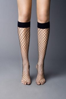 画像1: RETE GRANDI High Socks marine  | ハイソックス・網・ダークネイビー | Veneziana ベネチアナ【即日発送・サイズ交換NG】※2足までメール便対象※  (1)