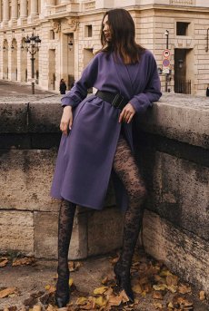 画像6: ROXANE nero  | 柄タイツ 20デニール・花柄・ブラック | Veneziana ベネチアナ【即日発送・サイズ交換NG・メール便対象】  (6)