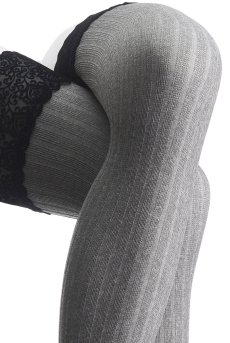 画像9: AR COSTINA  | 厚手ガータータイツ 60デニール・グレー・ブラック | Veneziana ベネチアナ 【即日発送・サイズ交換NG・メール便対象】  (9)