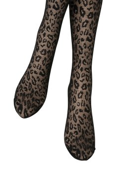 画像6: LEOPARDO 20 nero  | ストッキング 20デニール・レオパード柄・ブラック | Veneziana ベネチアナ【即日発送・サイズ交換NG】※メール便対象※  (6)