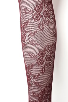画像5: GIA bordeaux  | 網タイツ ・花柄・ボルドー | Veneziana ベネチアナ【即日発送・サイズ交換NG・メール便対象】  (5)
