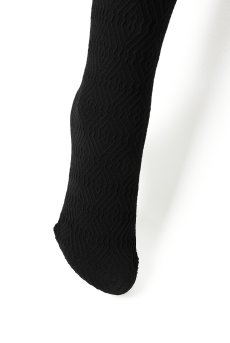 画像4: BOCARO 60 Zak nero  | ニーハイタイツ・幾何学模様・ブラック・60デニール | Veneziana ベネチアナ【即日発送・サイズ交換NG・メール便対象】  (4)