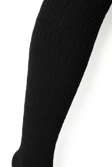 画像6: BOCARO 60 Zak nero  | ニーハイタイツ・幾何学模様・ブラック・60デニール | Veneziana ベネチアナ【即日発送・サイズ交換NG・メール便対象】  (6)