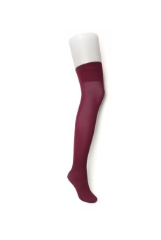 画像2: DORA 40 Zak bordeaux  | ニーハイタイツ・無地・ボルドー・40デニール｜ Veneziana ベネチアナ【即日発送・サイズ交換NG・メール便対象】  (2)