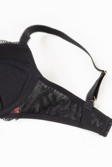 画像13: 在庫限り｜70G.75E.75Fサイズ｜TAMAL-black-B214 | グラマー向けすっぴん美乳ブラ・ブラック | ewabien エヴァビアン【サイズ交換NG】輸入下着・高級ランジェリー   (13)