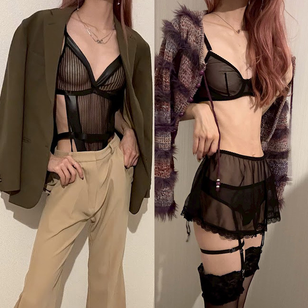 スタッフが着てみた！Sexyランジェリー福袋でつくるランジェリーコーデ
｜スタッフおすすめをクローゼットから！SPLASH