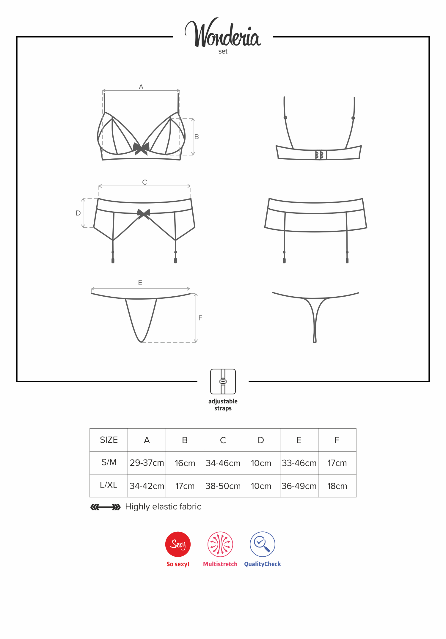 商品サイズ情報