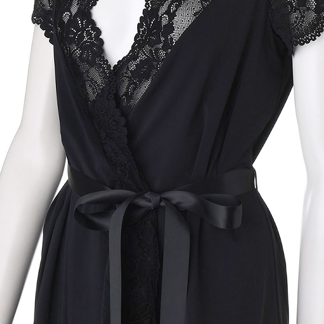 810 peignoir black