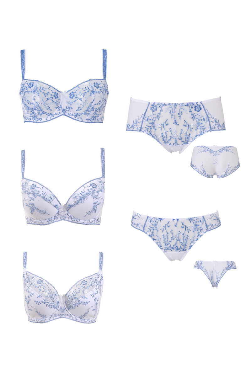 商品ラインナップ Ewa bien エヴァビアン SANSA white-blue B214