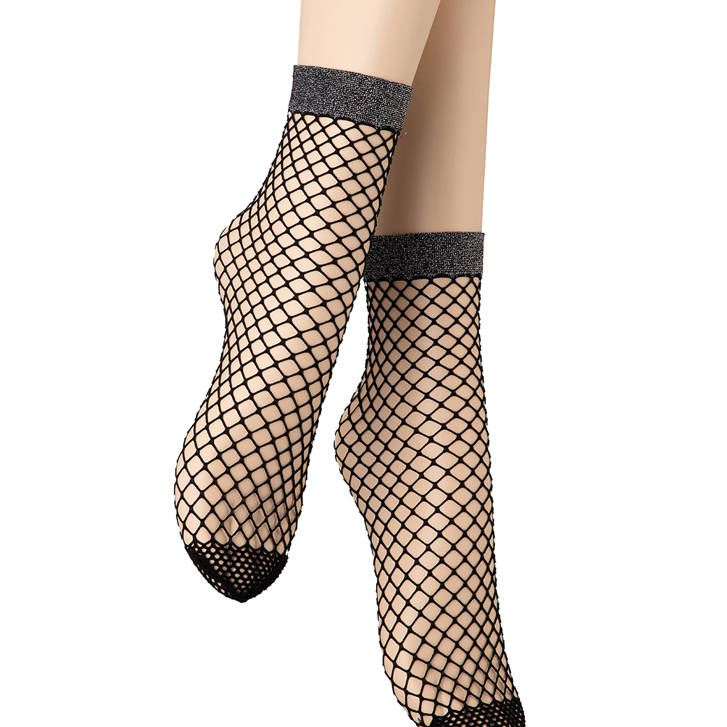 ベネチアナ　ALBA RETE Socks nero