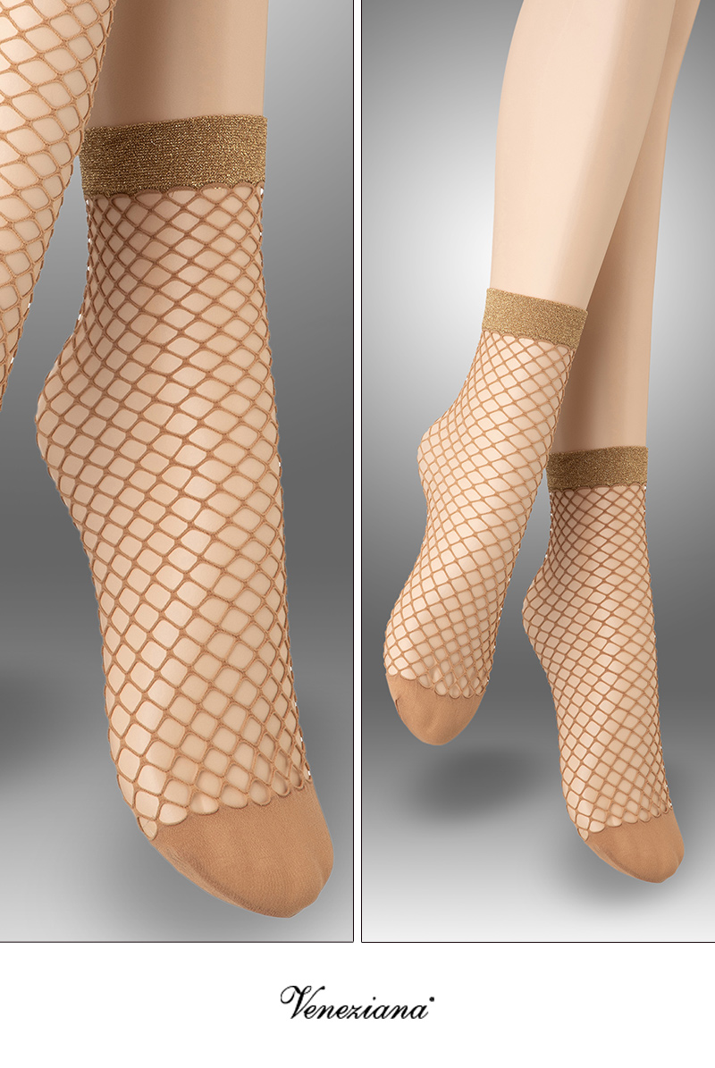 ベネチアナ　ALBA RETE Socks beige