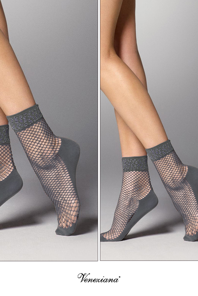 ベネチアナ AYA RETE Socks grey