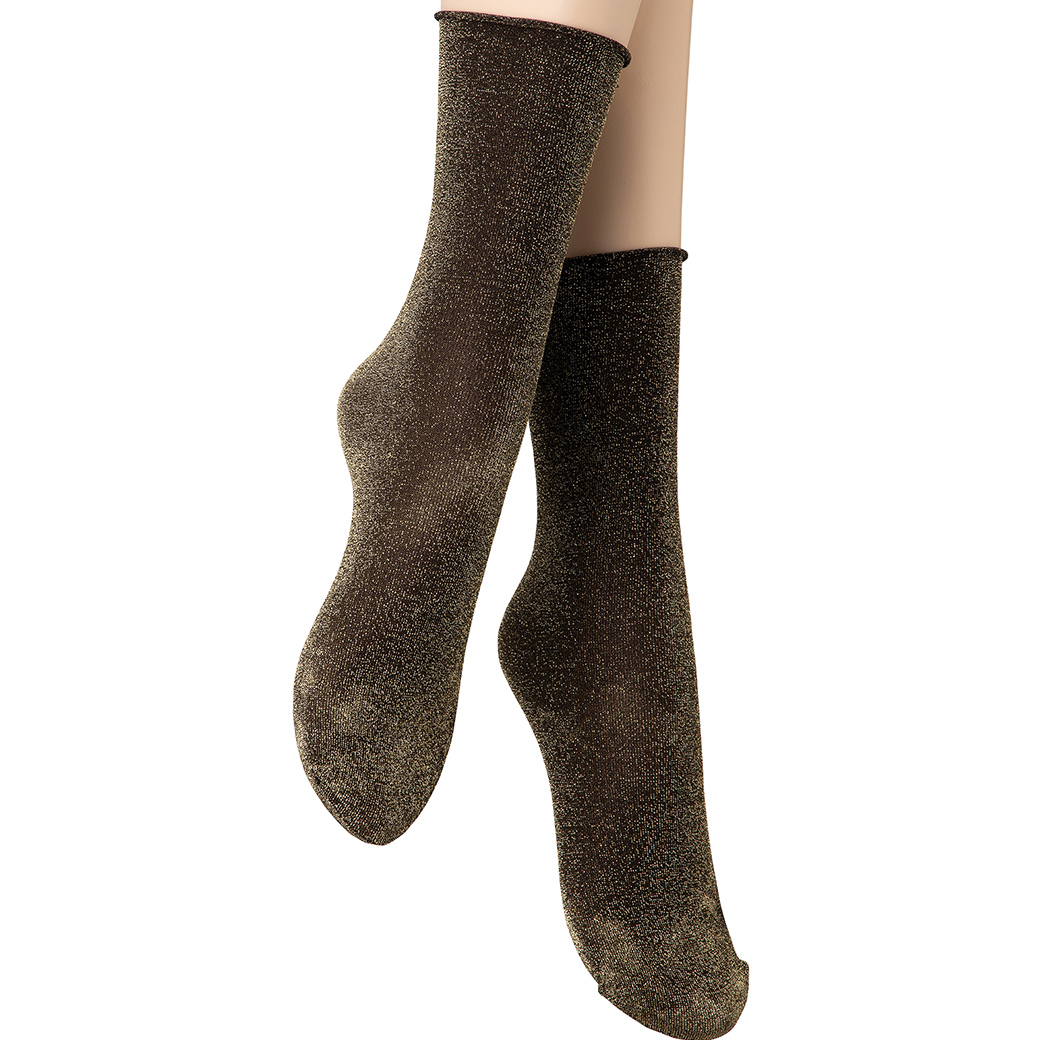 ベネチアナ　FLAVIA Socks nero/lurex