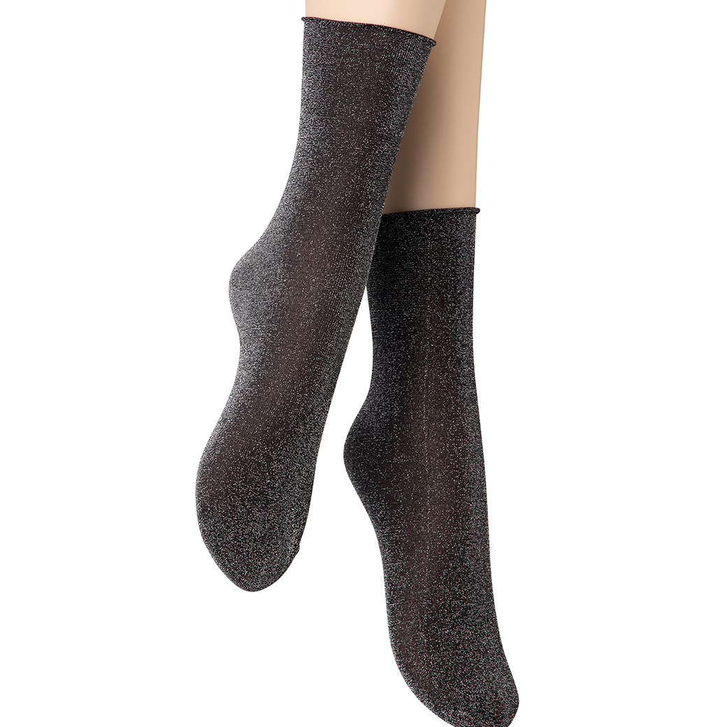 ベネチアナ　FLAVIA Socks nero/argento