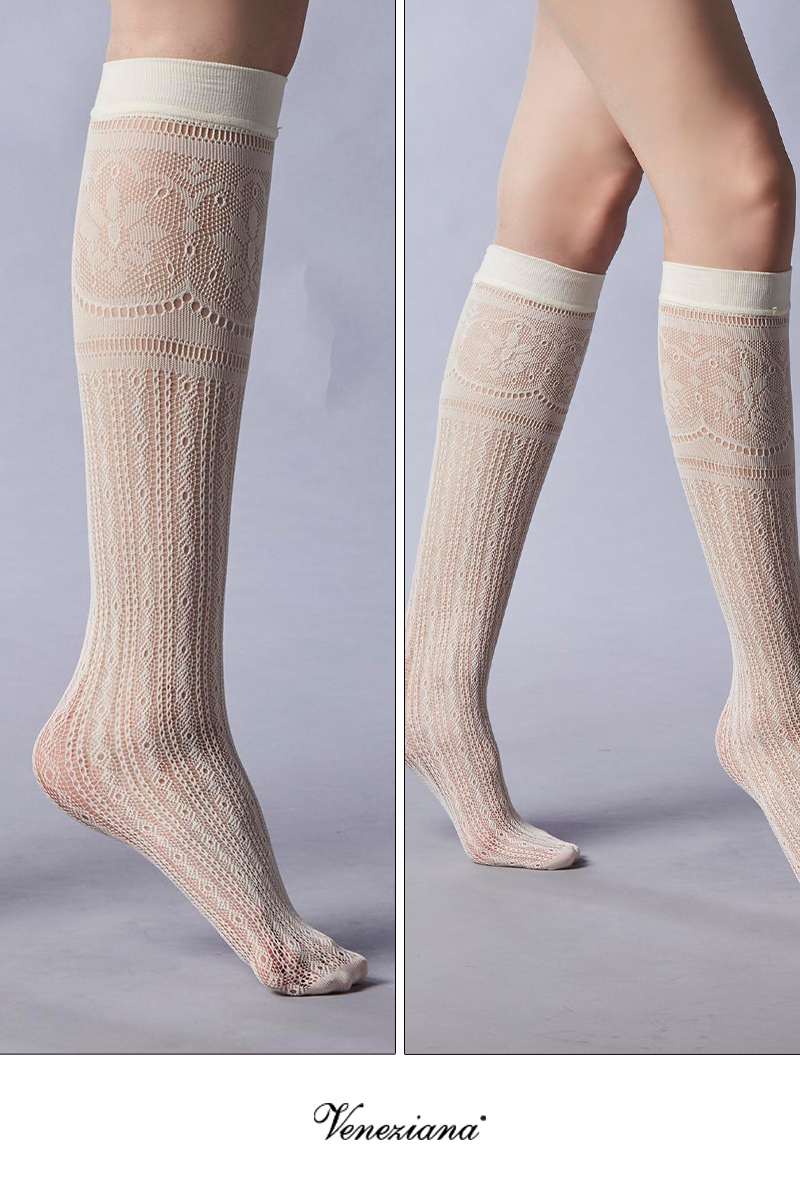 ベネチアナ　BONITA High-Socks panna