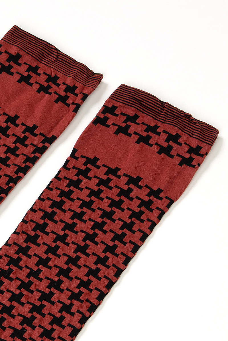 ベネチアナ　FELICITA High-Socks nero-bordeaux
