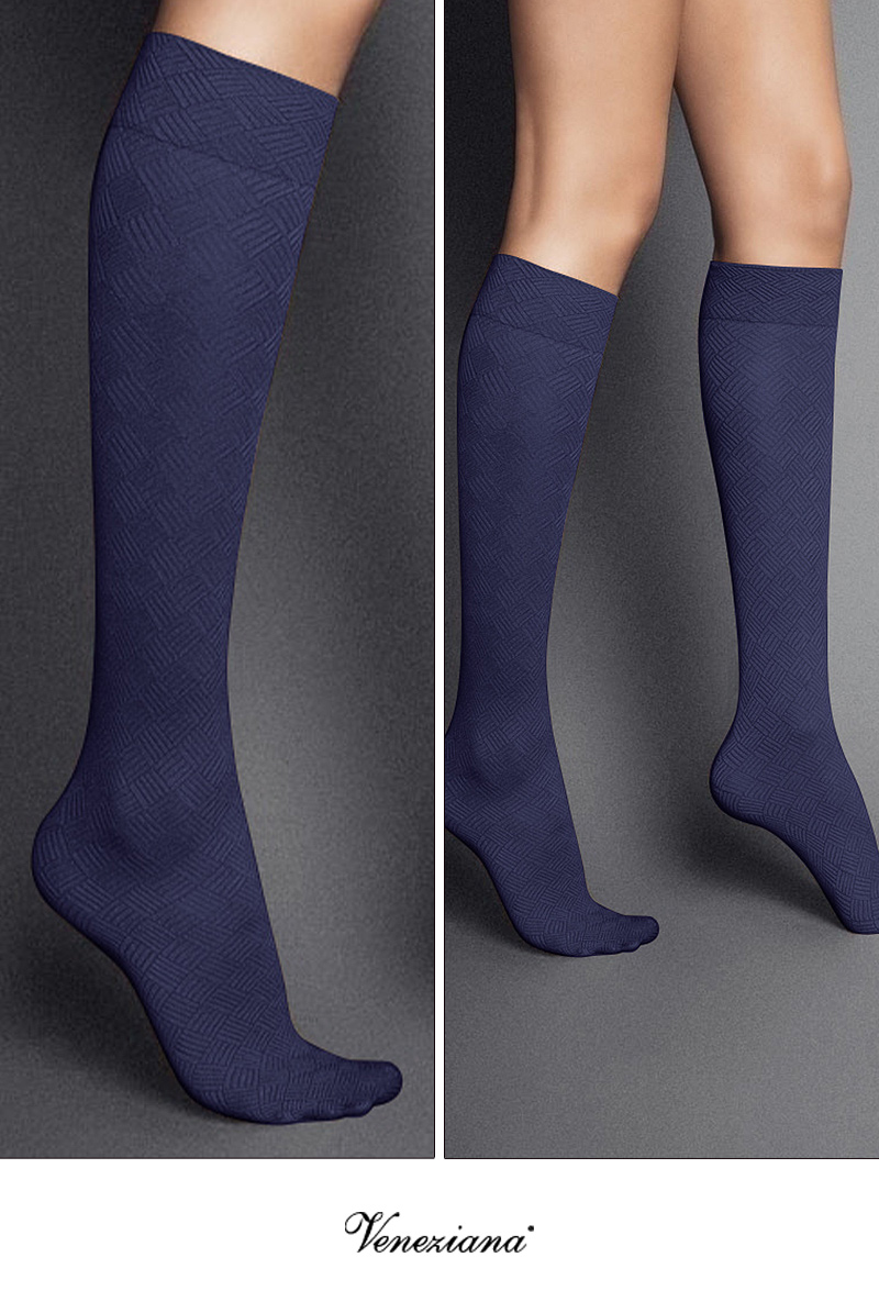 ベネチアナ MOSAICO High-Socks violet