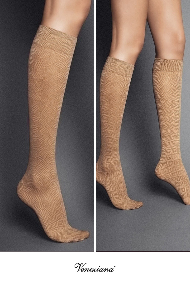 ベネチアナ MOSAICO High-Socks visone